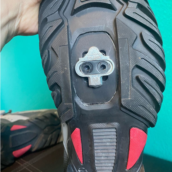 Shimano Pedaling Dynamics Men's Cycling Shoes Gray & Red Size 11/48 - Picture 9 of 11